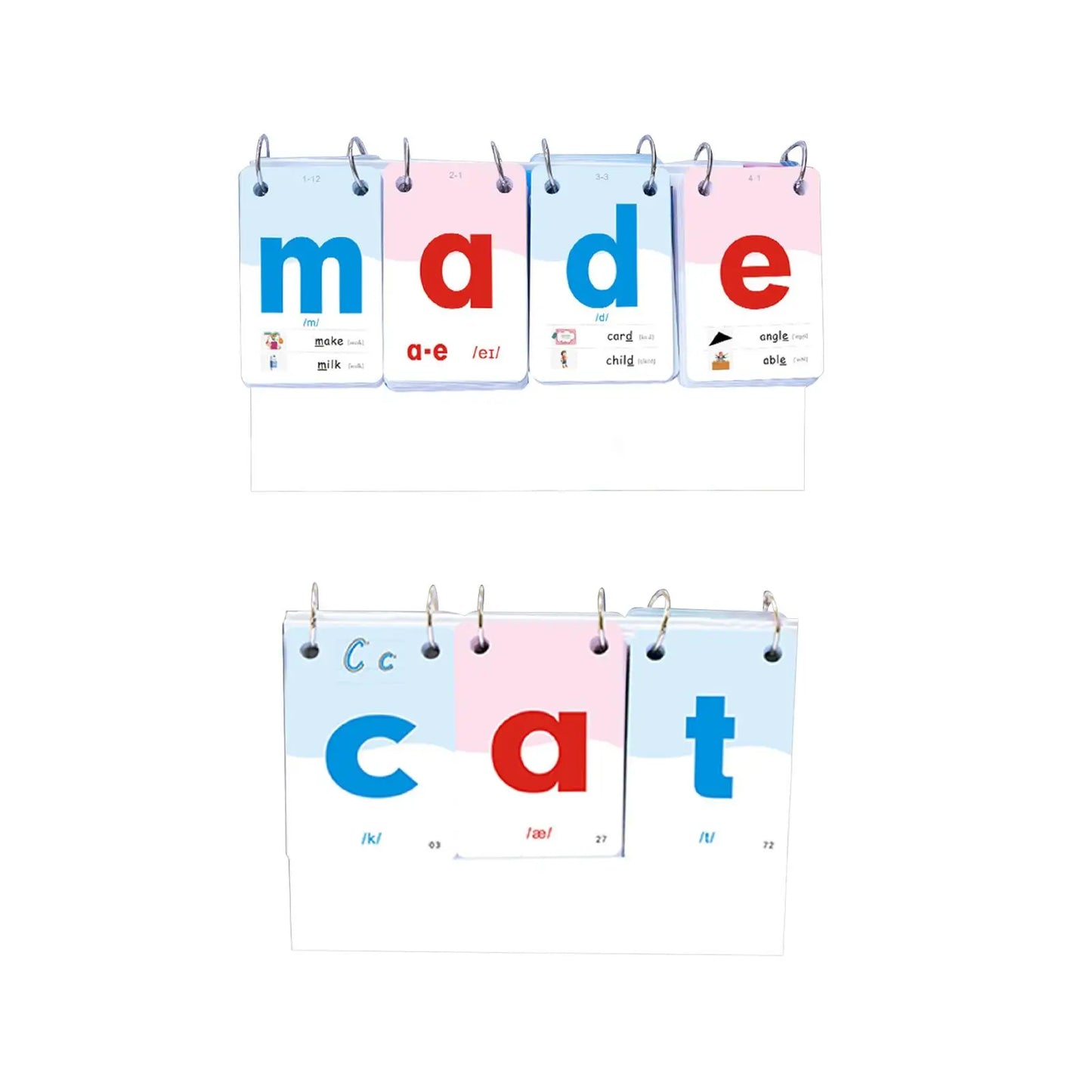 Sight Word Flash Cards Preschool Education Baby Phonics Alphabet Flashcards for Kids Boys Girls 3 4 5 6 Year Old Gifts Children