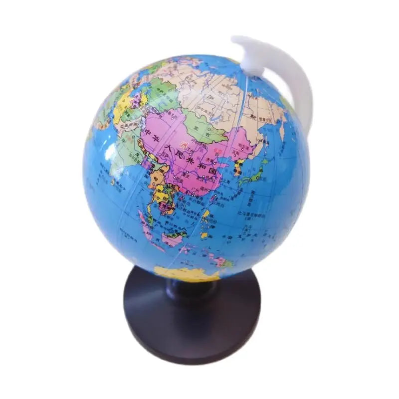 Small Globe of the world with stand Geography Map Educational Toy for Kids Globe with Labels of Continents, Countries, Capitals