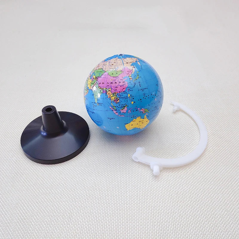 Small Globe of the world with stand Geography Map Educational Toy for Kids Globe with Labels of Continents, Countries, Capitals