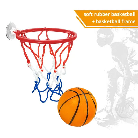 Mini No Punching Portable Funny Basketball Hoop Toy Kit Home Basketball Fan Sports Game Stress Relief Ball Set For Kids Adults