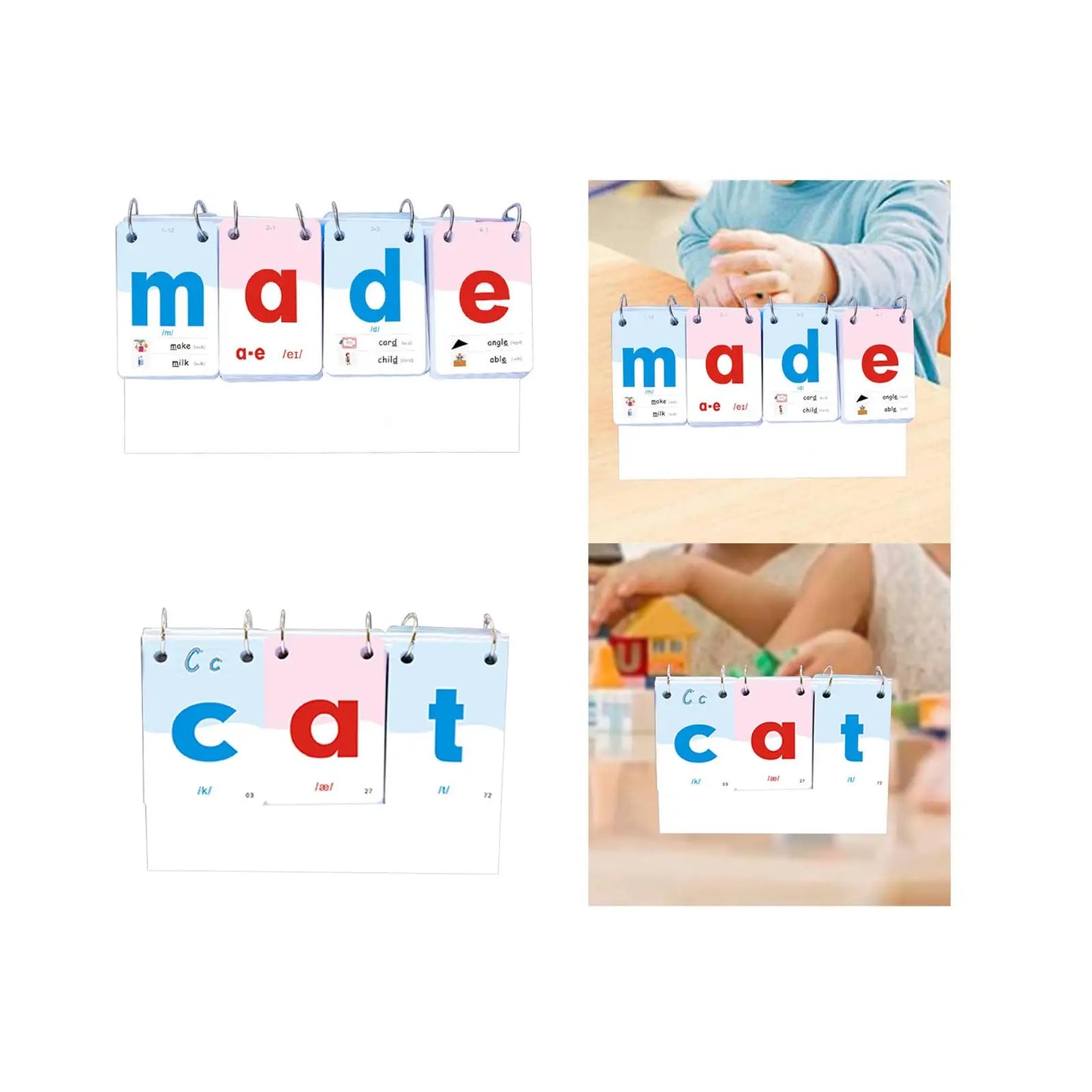 Sight Word Flash Cards Preschool Education Baby Phonics Alphabet Flashcards for Kids Boys Girls 3 4 5 6 Year Old Gifts Children